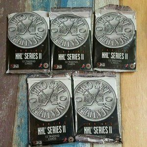 Lot x5 91-92 Pro Set Platinum NHL Cards Series II